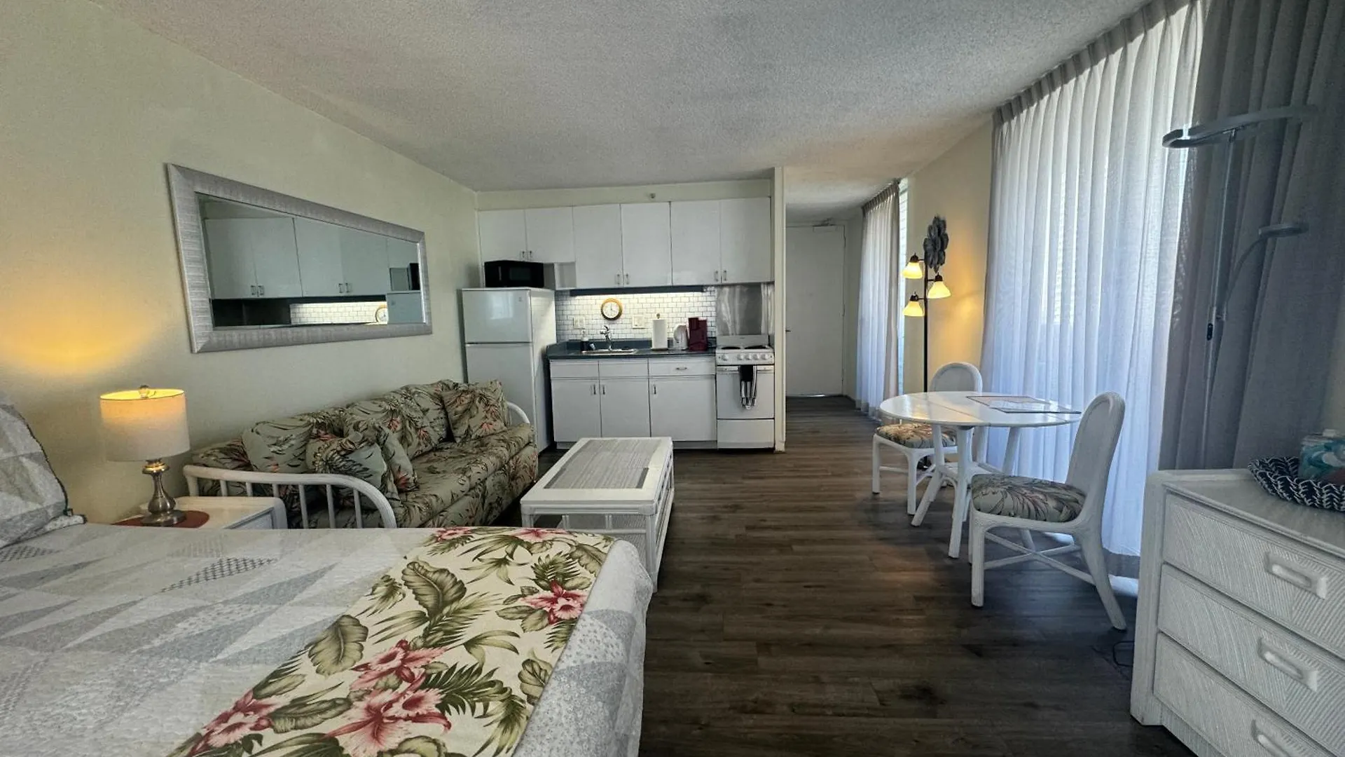 Tropical Studios at Marine Surf Waikiki: Beachfront Oasis with Full Kitchen Honolulu