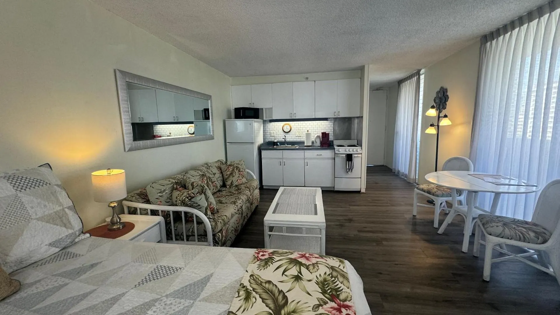 Tropical Studios at Marine Surf Waikiki: Beachfront Oasis with Full Kitchen Honolulu Apartment
