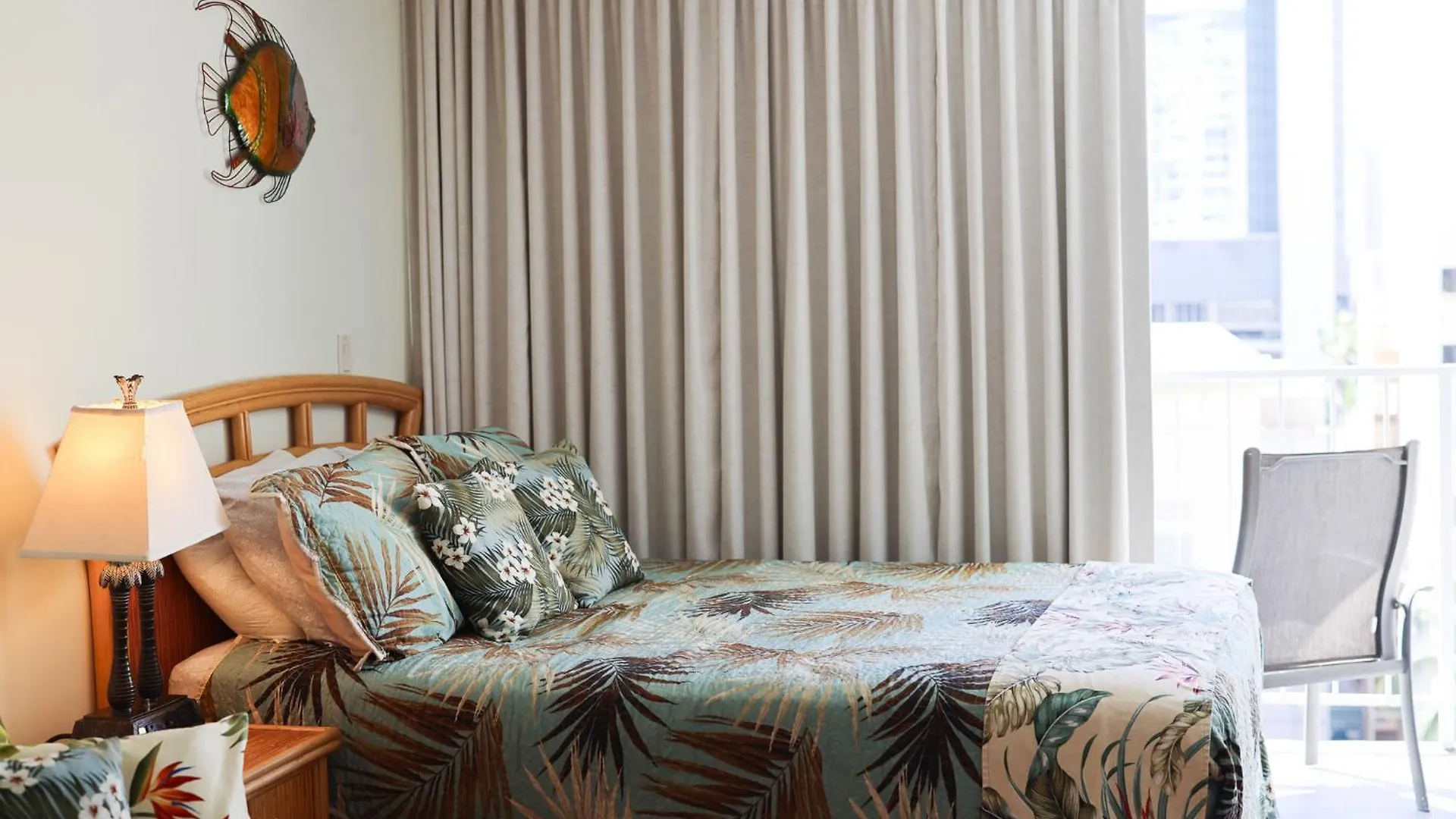 Tropical Studios at Marine Surf Waikiki: Beachfront Oasis with Full Kitchen Honolulu