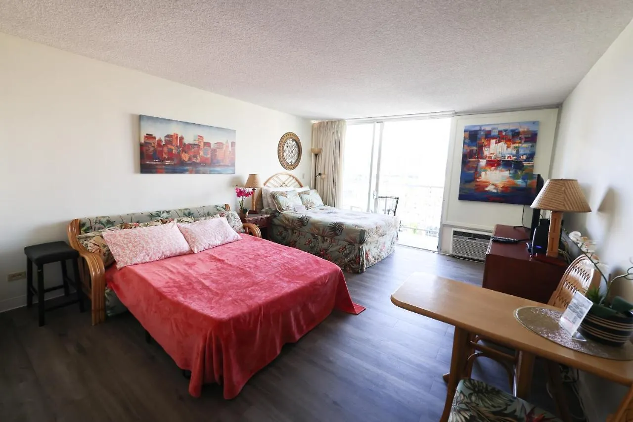 Apartman Tropical Studios At Marine Surf Waikiki - Free Parking - Best Location - Full Kitchen - Swimming Pool Honolulu Amerikai Egyesült Államok